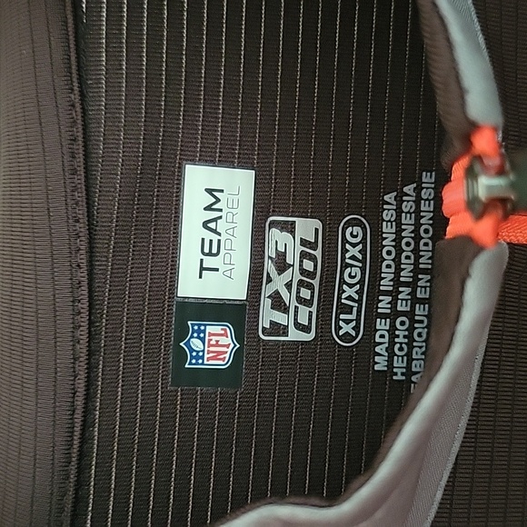 CLEVELAND BROWNS QUARTER ZIP LIGHTWEIGHT PULLOVER...NWOT...XL - Picture 6 of 8